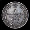Image 3 : 1849 Russia 5 Kopeks Silver C# 163 Grades Select Unc
