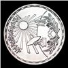 Image 3 : 1981 Egypt 15 Grams Silver Round Scientist Day Commemrative Coin Grades GEM+ Unc