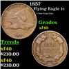 Image 1 : 1857 Flying Eagle Cent 1c Grades xf