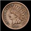 Image 2 : 1860 Indian Cent 1c Grades xf+