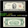 Image 1 : 1953C $2 Red Seal United States Note Key To The Series Fr-1512 Grades Select AU