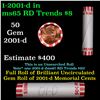 Image 1 : Shotgun Lincoln 1c roll, 2001-d 50 pcs Bank Wrapper.