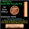 Image 1 : Shotgun Lincoln 1c roll, 1966-p 50 pcs Brandt Wrapper.