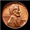 Image 2 : 1955-p Lincoln Cent 1c Grades Gem+ Unc RD