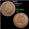 Image 1 : 1875 Indian Cent 1c Grades g, good