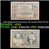 Image 1 : 1915 Imperial Germany 20 mark Note P# 63 Grades vf+