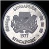 Image 2 : 1975 Singapore $10 Silver Proof Mintage of only 10,000 for this proof! Grades GEM++ Proof Deep Cameo