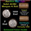 Image 1 : ***Auction Highlight***  AU/BU Slider Brinks Shotgun Morgan $1 Roll 1889 & p Ends Virtually UNC (fc)