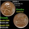 Image 1 : 1919-s Lincoln Cent 1c Grades Choice Unc BN