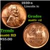 Image 1 : 1937-s Lincoln Cent 1c Grades Gem+ Unc RD