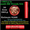 Image 1 : Shotgun Lincoln 1c roll, 1965-p 50 pcs Steel-Strong Wrapper.