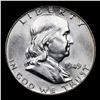 Image 2 : 1949-p Franklin Half Dollar 50c Grades GEM FBL