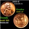 Image 1 : 1953-d Lincoln Cent 1c Grades GEM++ Unc RD