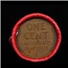 Image 3 : Mixed small cents 1c orig shotgun roll, 1920-p Lincoln Cent, Wheat Cent other end, Nathan's Brandt W