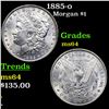 Image 1 : 1885-o Morgan Dollar $1 Grades Choice Unc