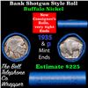 Image 1 : Buffalo Nickel Shotgun Roll in Old Bank Style 'Nathan's' Wrapper 1935 & p Mint Ends