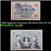 Image 1 : 1908 Imperial Germany 100 Mark Note P# 33A Grades Choice AU/BU Slider
