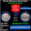 Image 1 : Buffalo Nickel Shotgun Roll in Old Bank Style 'Nathan's' Wrapper 1936 & d Mint Ends