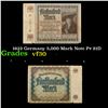 Image 1 : 1922 Germany 5,000 Mark Note P# 81D Grades vf++