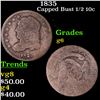Image 1 : 1835 Capped Bust Half Dime 1/2 10c Grades g+