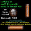 Image 1 : Shotgun Jefferson 5c roll, 2008-d 40 pcs Vintage Bank Wrapper