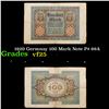 Image 1 : 1920 Germnay 100 Mark Note P# 69A Grades vf+