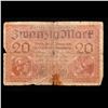 Image 2 : 1918 Germany 20 Mark Note P# 57 Grades f, fine