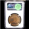 Image 3 : NGC 1965 Bronze Bethlehem Steel Corp Centennial Medal Graded ms68 By NGC
