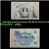 Image 1 : 1908 Imperial Germany 100 Mark Note P# 34 Grades vf+