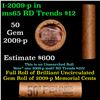 Image 1 : Shotgun Lincoln 1c roll, 2009-p Birth 50 pcs Brandt Wrapper.