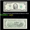Image 1 : 2009 $2 Green Seal Federal Reserve Note Grades Gem CU