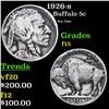 Image 1 : 1926-s Buffalo Nickel 5c Grades f+