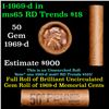Image 1 : Shotgun Lincoln 1c roll, 1969-d 50 pcs Brandt Wrapper.