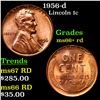 Image 1 : 1956-d Lincoln Cent 1c Grades GEM++ RD