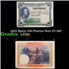 Image 1 : 1925 Spain 100 Pesetas Note P# 69C Grades vf++