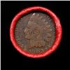 Image 2 : Mixed small cents 1c orig shotgun roll, Wheat Cent, 1903 Indian Cent other end, Nathan's Brandt Wrap