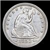 Image 2 : ***Auction Highlight*** 1853 arrow & rays Seated Liberty Quarter 25c Graded Select+ Unc BY USCG (fc)