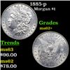 Image 1 : 1885-p Morgan Dollar $1 Grades Select Unc