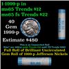 Image 1 : Shotgun Jefferson 5c roll, 1999-p 40 pcs Dunbar Wrapper