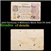 Image 1 : 1923 Germany 2 Millionen Mark Note P# 104C Grades vf details