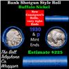 Image 1 : Buffalo Nickel Shotgun Roll in Old Bank Style 'Abbott Coin Counter' Wrapper 1930 & p Mint Ends
