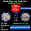 Image 1 : Buffalo Nickel Shotgun Roll in Old Bank Style 'Nathan's' Wrapper 1936 & p Mint Ends