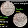 Image 1 : 1871 Imperial Russia 20 Kopeks KM: 22a.1 Grades Choice Unc