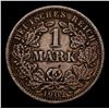 Image 2 : 1909 Imperial Germany 1 Mark  KM: 14 Grades vf++