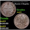 Image 1 : 1888 Imperial Russai 5 Kopeks  KM: 19a.1 Grades Select Unc