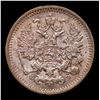 Image 3 : 1900 Imperial Russia 5 Kopeks KM: 19a.1 Grades Select Unc