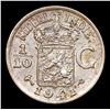 Image 2 : 1941 Dutch East Indes 1/10 Gulden (under Partial Japanese Occupation) KM: 318 Grades Select Unc