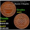 Image 1 : 1916 Imperial Russia 3 Kopeks  KM: 11.3 Grades Select Unc