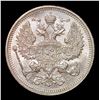 Image 3 : 1915 Imperial Russia 20 Kopeks  KM: 22a.2 Grades Select Unc