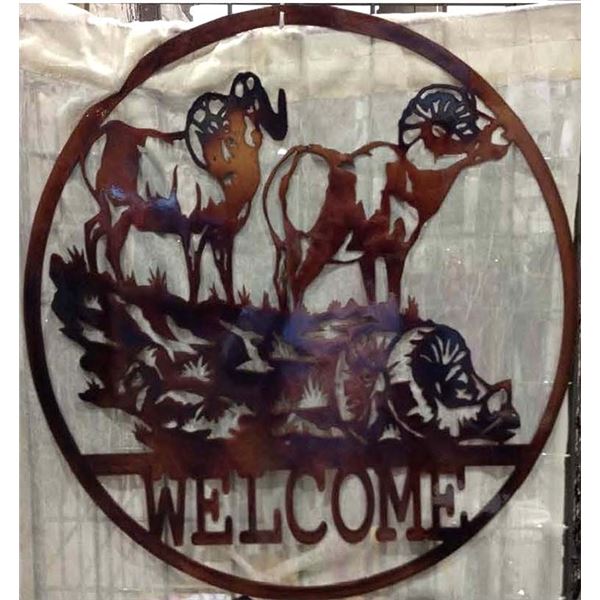 Bighorn Sheep Metal Art
